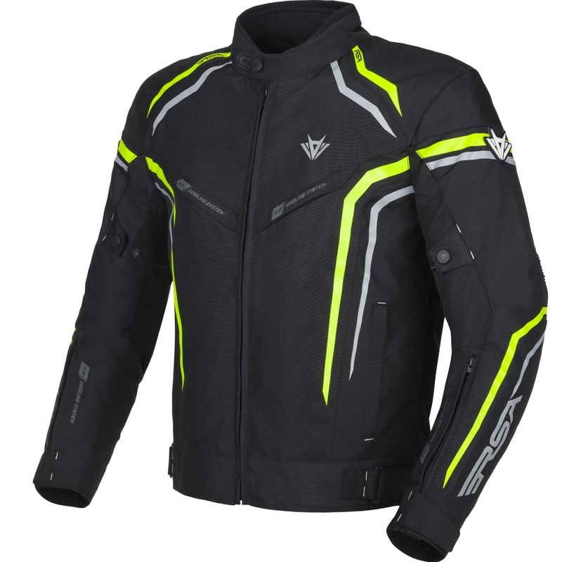 RSA Compact 2 motociklistička jakna crno-siva-fluo žuta
