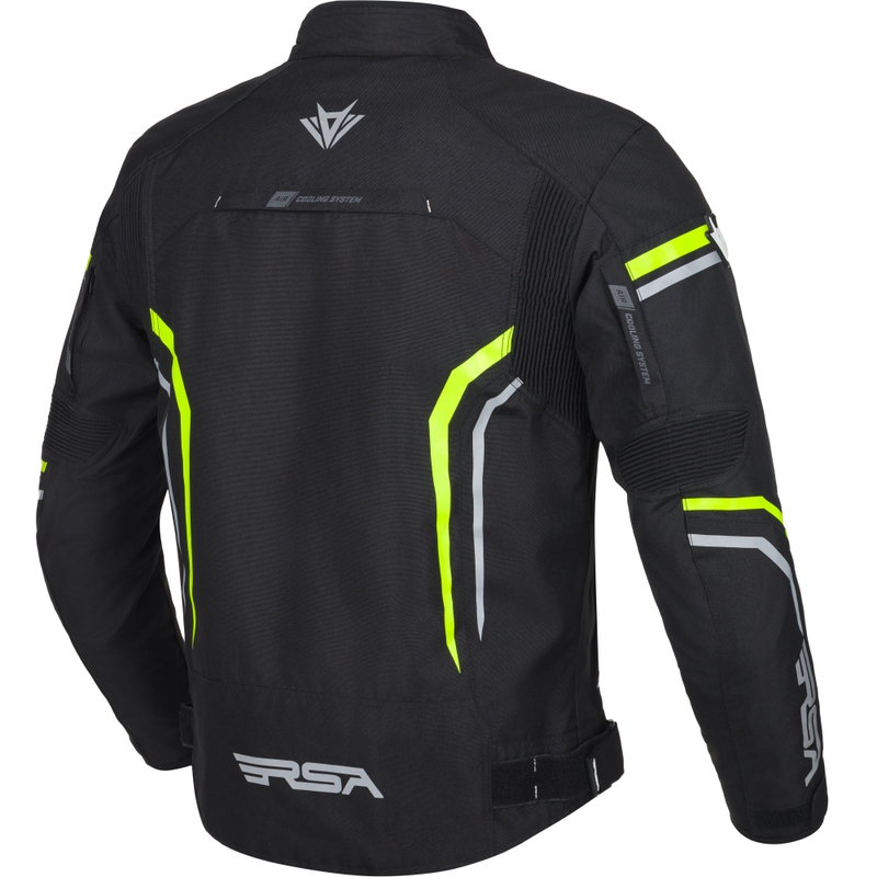RSA Compact 2 motociklistička jakna crno-siva-fluo žuta
