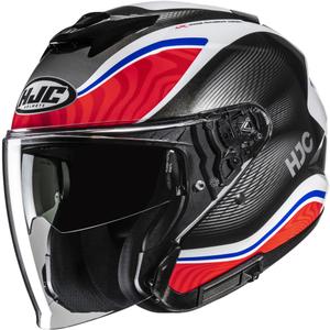 Otvorena motociklistička kaciga HJC i31 Depe MC21 crno-bijelo-crveno-plava