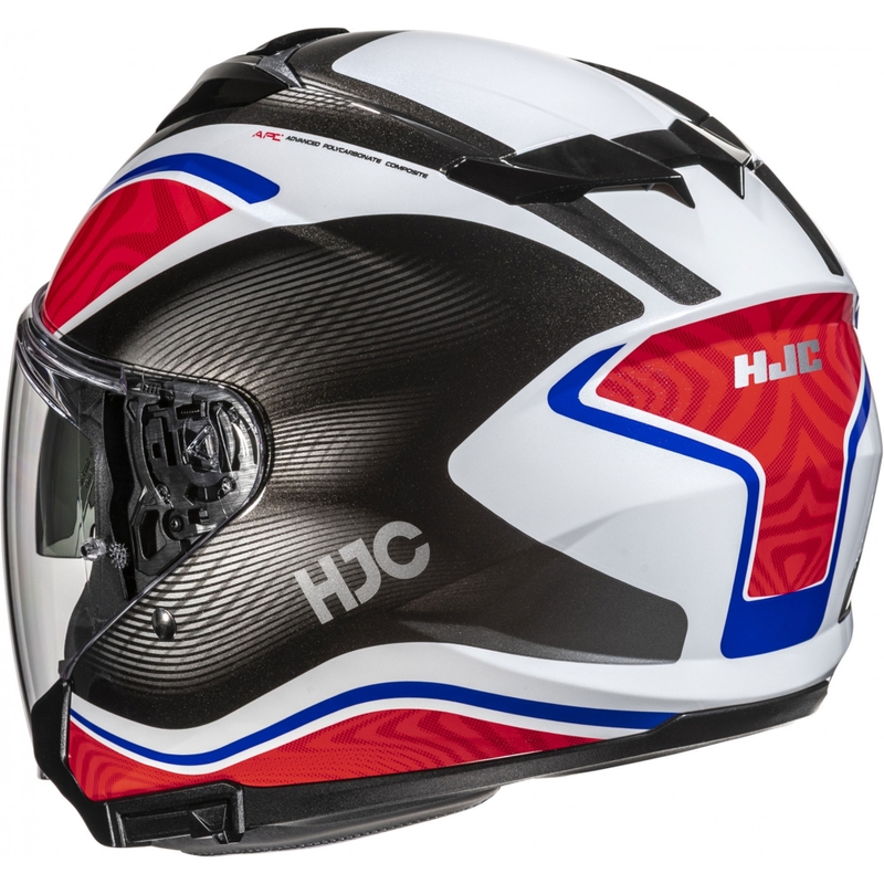 Otvorena motociklistička kaciga HJC i31 Depe MC21 crno-bijelo-crveno-plava