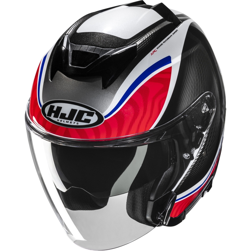 Otvorena motociklistička kaciga HJC i31 Depe MC21 crno-bijelo-crveno-plava