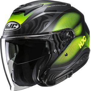 Otvorena motociklistička kaciga HJC i31 Depe MC3HSF crno-fluo žuta
