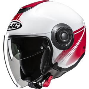 Otvorena motociklistička kaciga HJC i40N Vision MC1 bijelo-crvena