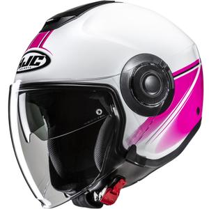 Otvorena motociklistička kaciga HJC i40N Vision MC8 bijelo-roza
