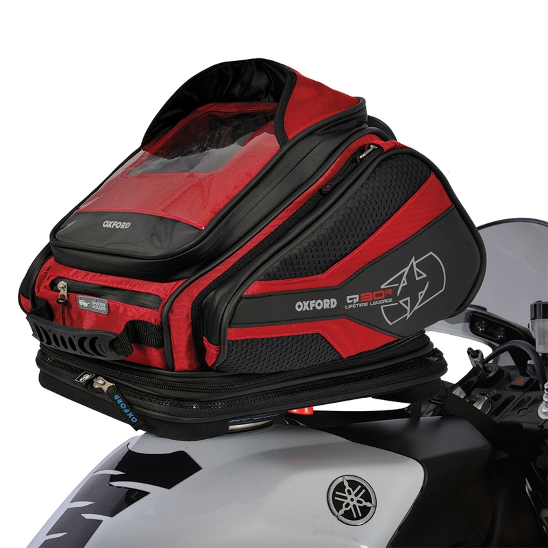 Torba za motor Oxford Q30R QR crno-crvena