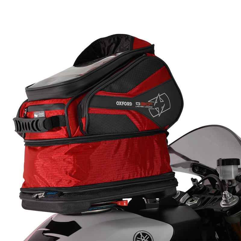 Torba za motor Oxford Q30R QR crno-crvena