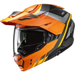 Preklopna motociklistička kaciga HJC i80 Imes MC3H crno-sivo-narančasta