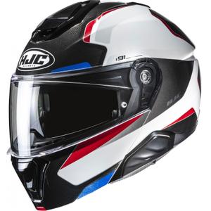Motociklistička kaciga na preklop HJC i91 Felio MC21 crno-bijelo-crveno-plava