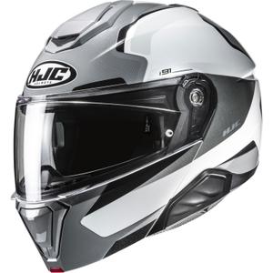 Preklopna motociklistička kaciga HJC i91 Felio MC5 sivo-bijela