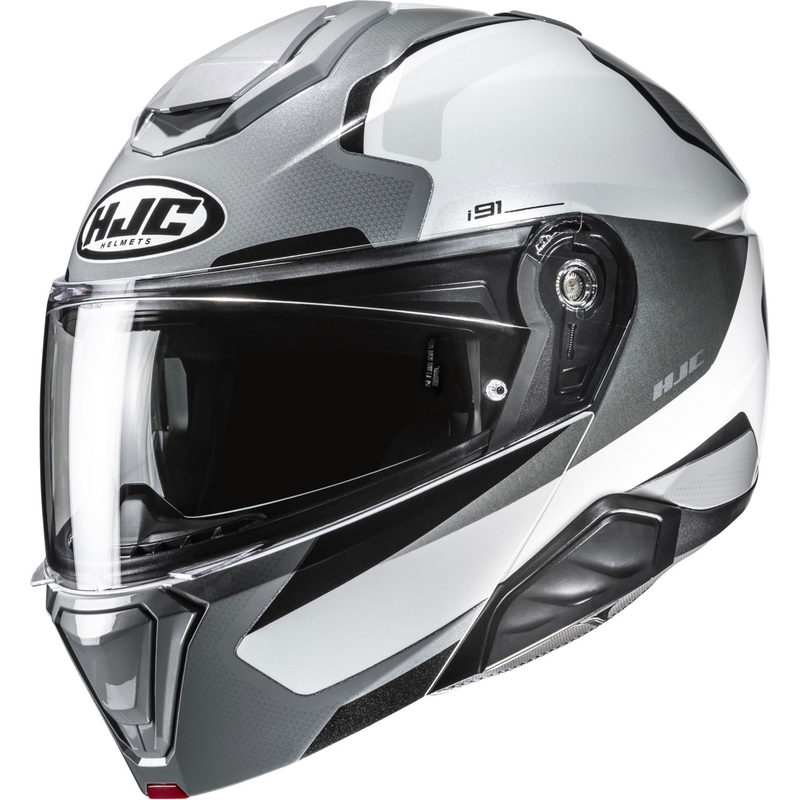 Preklopna motociklistička kaciga HJC i91 Felio MC5 sivo-bijela