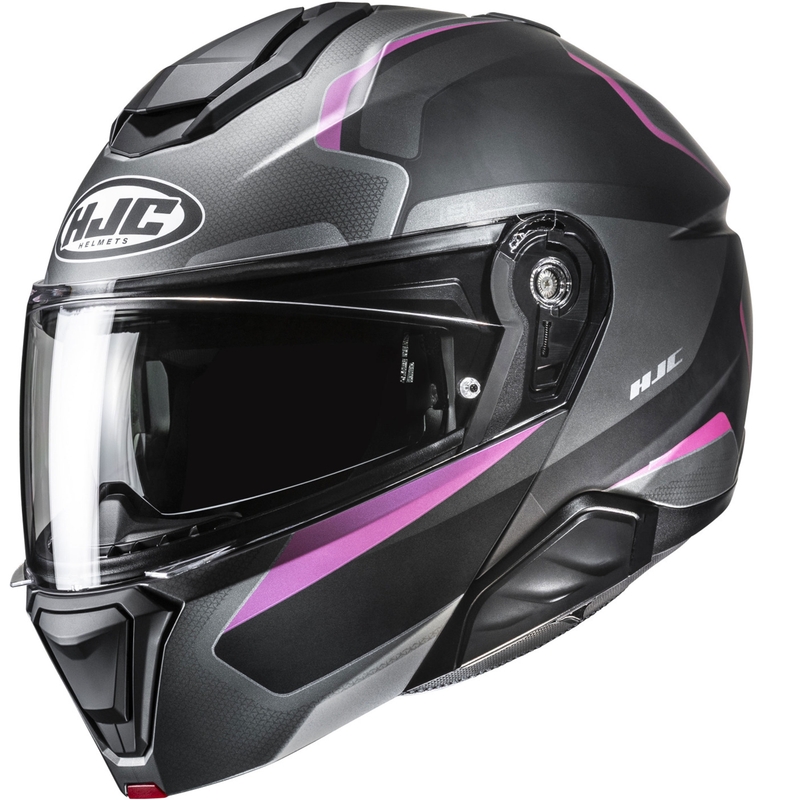 Preklopna motociklistička kaciga HJC i91 Felio MC8SF crno-roza