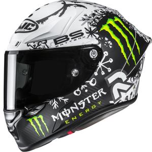 Integralna motociklistička kaciga HJC RPHA 1 V2 CARBON Snow Diablo MC10SF crno-bijela
