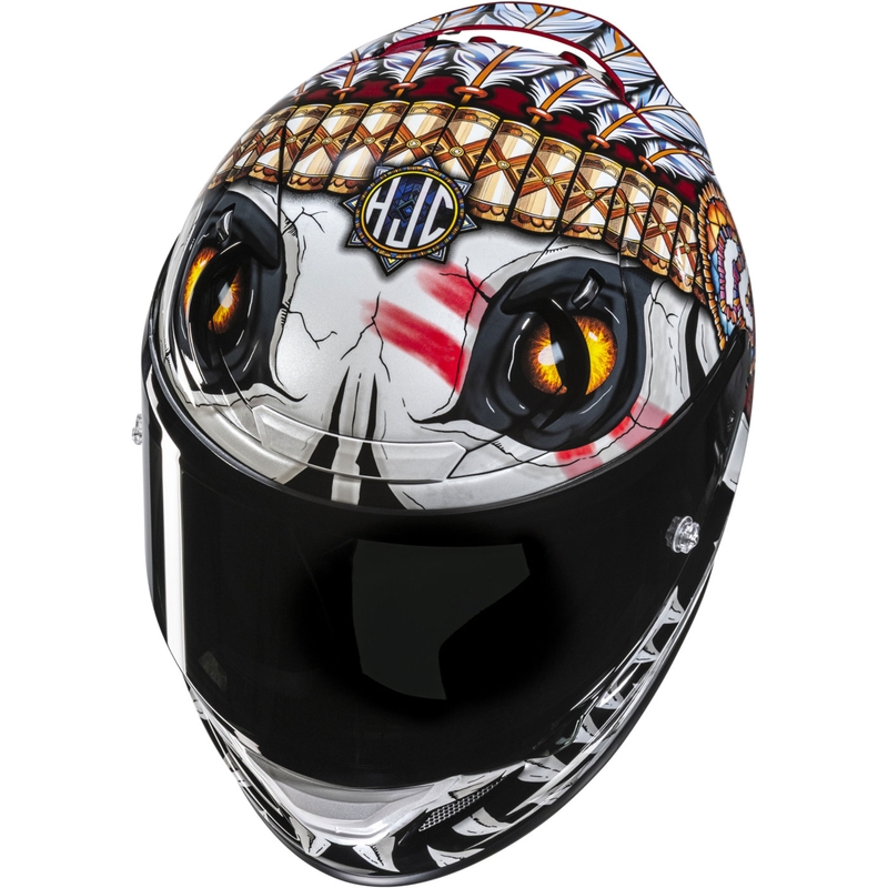HJC RPHA 12 Skully MC1 integralna motociklistička kaciga bijelo-crvena