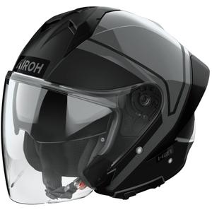 Otvorena motociklistička kaciga Airoh H21 Square mat-sjajna crno-siva