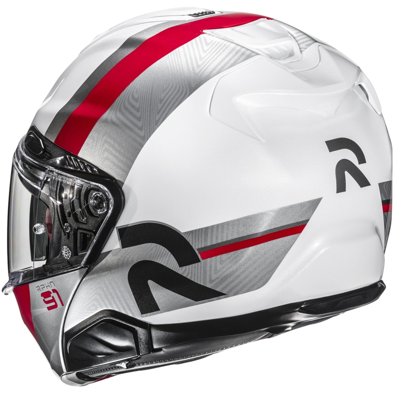 HJC RPHA 91 Fensh MC1 preklopna motociklistička kaciga bijelo-srebrno-crvena