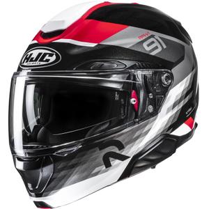 Preklopna motociklistička kaciga HJC RPHA 91 Madal MC1 crno-sivo-crvena