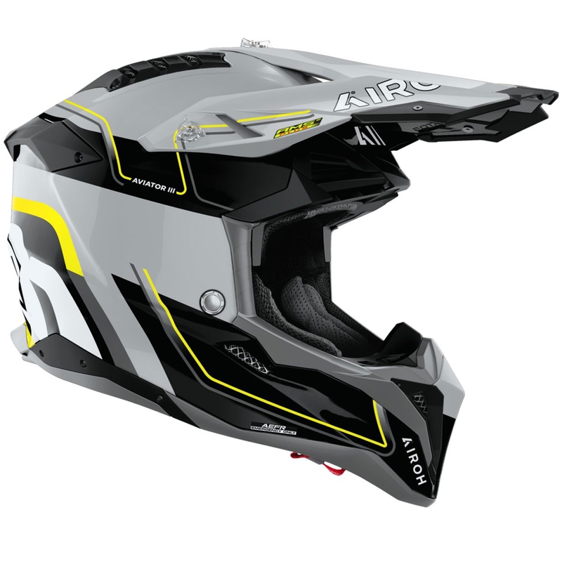 Airoh Aviator 3 Leader motocross kaciga sjajno žuta