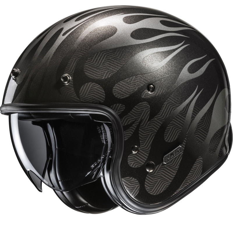 Otvorena motociklistička kaciga HJC V31 Firo MC5 crno-siva