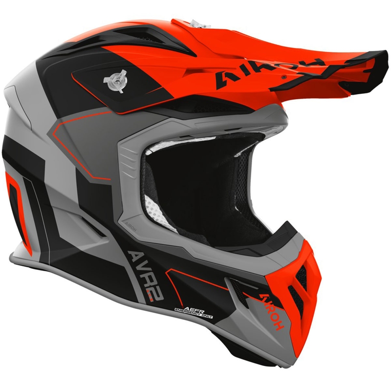 Motokros kaciga Airoh Aviator ACE 2 Shield mat narančasta