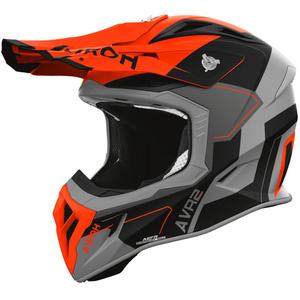 Motokros kaciga Airoh Aviator ACE 2 Shield mat narančasta