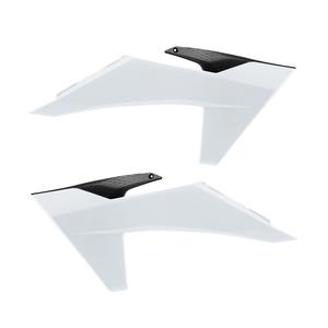 Plastové kryty chladiče POLISPORT Black/White OEM color