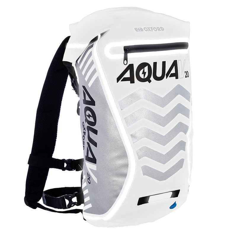 Vodootporni ruksak Oxford Aqua V20 Extreme Visibility bijelo-sivi