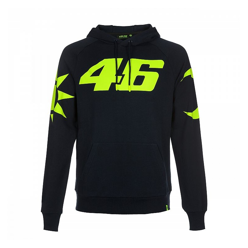 Hoodie VR46 Valentino Rossi REPLIKA Flis tamnoplava