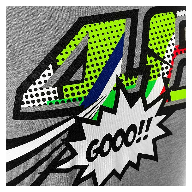 Ženska majica kratkih rukava VR46 Valentino Rossi POP ART siva rasprodaja