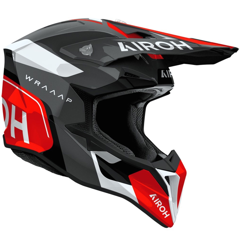 Airoh Wraaap Conquer motocross kaciga sjajno crvena
