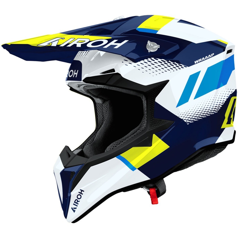 Airoh Wraaap Vision motocross kaciga sjajna žuto-plava