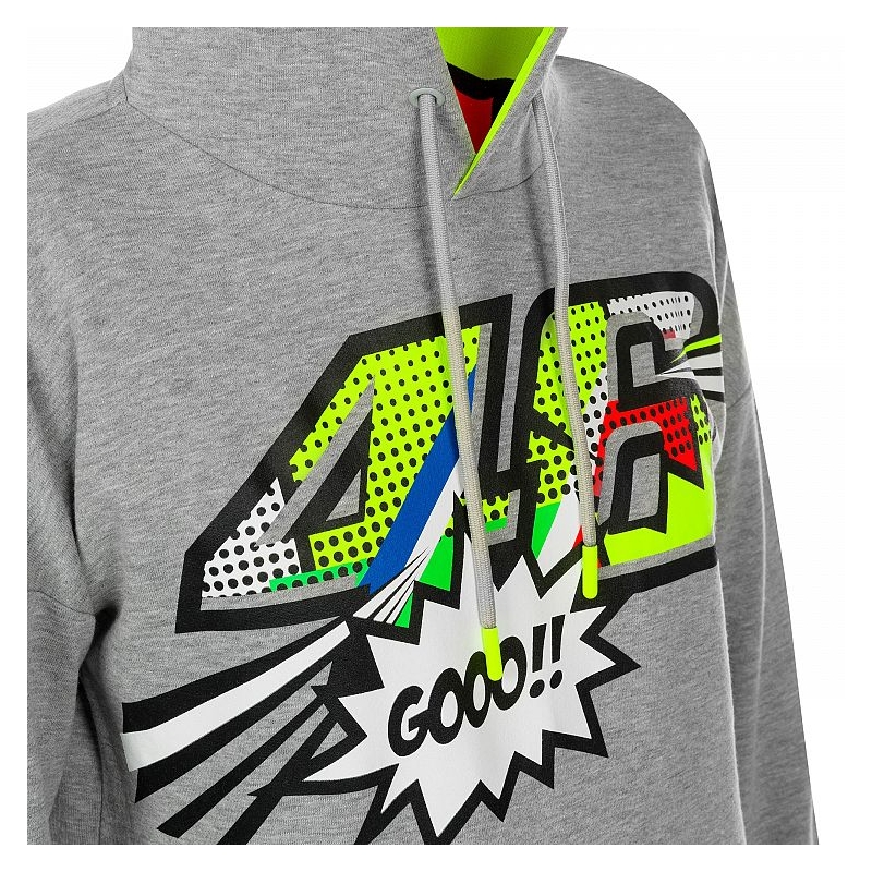 Ženski sweatshirt VR46 Valentino Rossi POP ART Fleece sivi