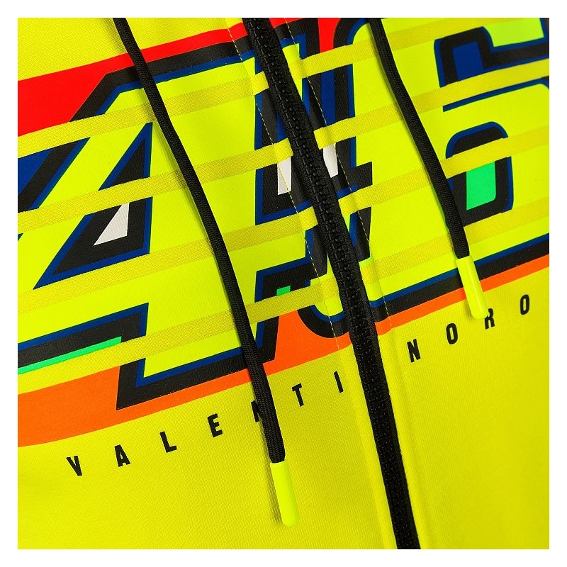 Ženski sweatshirt VR46 Valentino Rossi STRIPES Fleece žuta