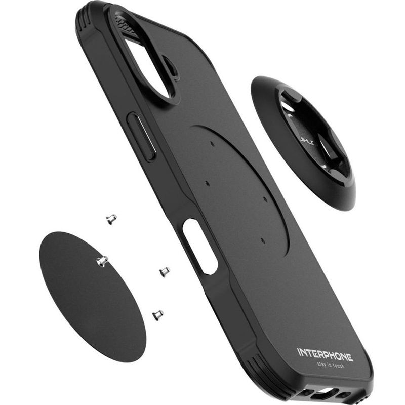 Interphone QUIKLOX Tetraforce - maskica za Apple iPhone 17, crna