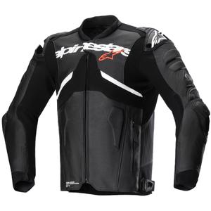 Alpinestars Atem 5 kožna motoristička jakna crno-bijela