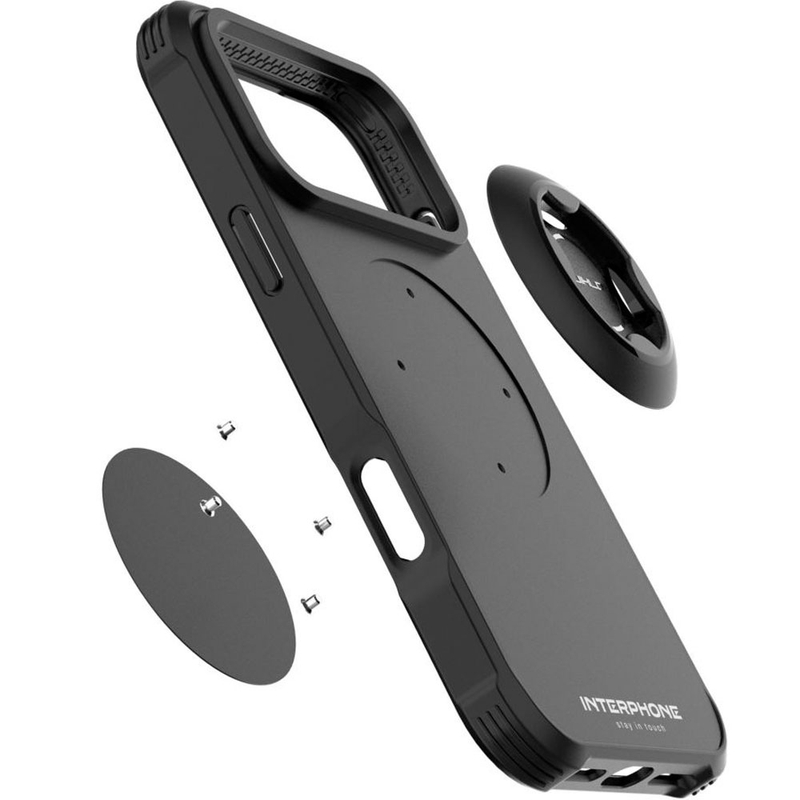 Interphone QUIKLOX Tetraforce - maskica za Apple iPhone 17 Pro Max, crna