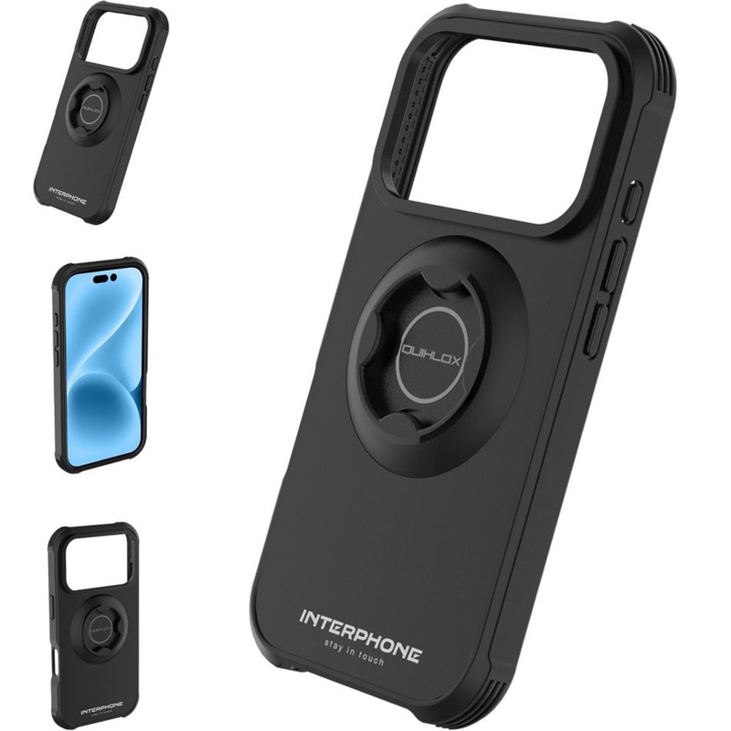 Interphone QUIKLOX Tetraforce - maskica za Apple iPhone 17 Pro Max, crna
