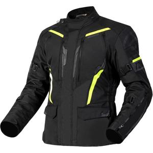 Ozone Tour III motoristička jakna crna-antracit-fluo žuta