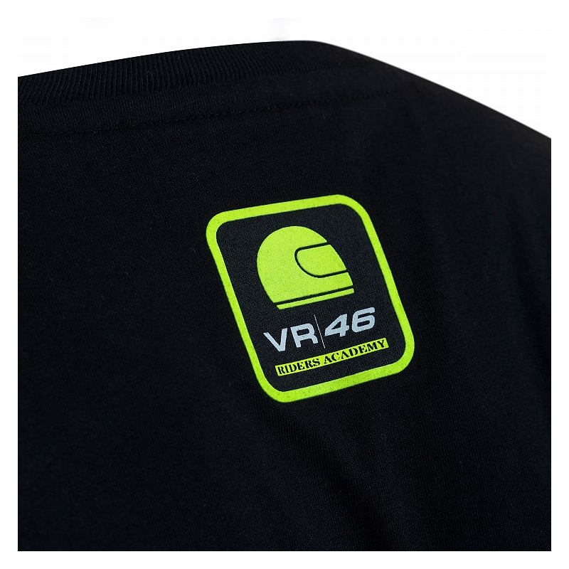 Majica kratkih rukava VR46 Valentino Rossi RIDERS ACADEMY crna