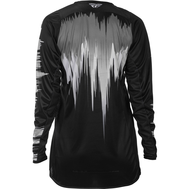 Ženski motokros dres FLY Racing Lite crno-sivo-bijeli