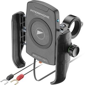 Interphone Crab držač za telefon s bežičnim punjenjem i USB-C crne boje