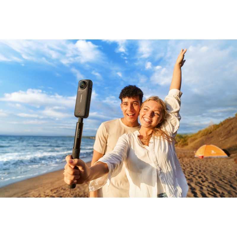 Insta360 X4 paket za motociklističku akcijsku kameru, crna