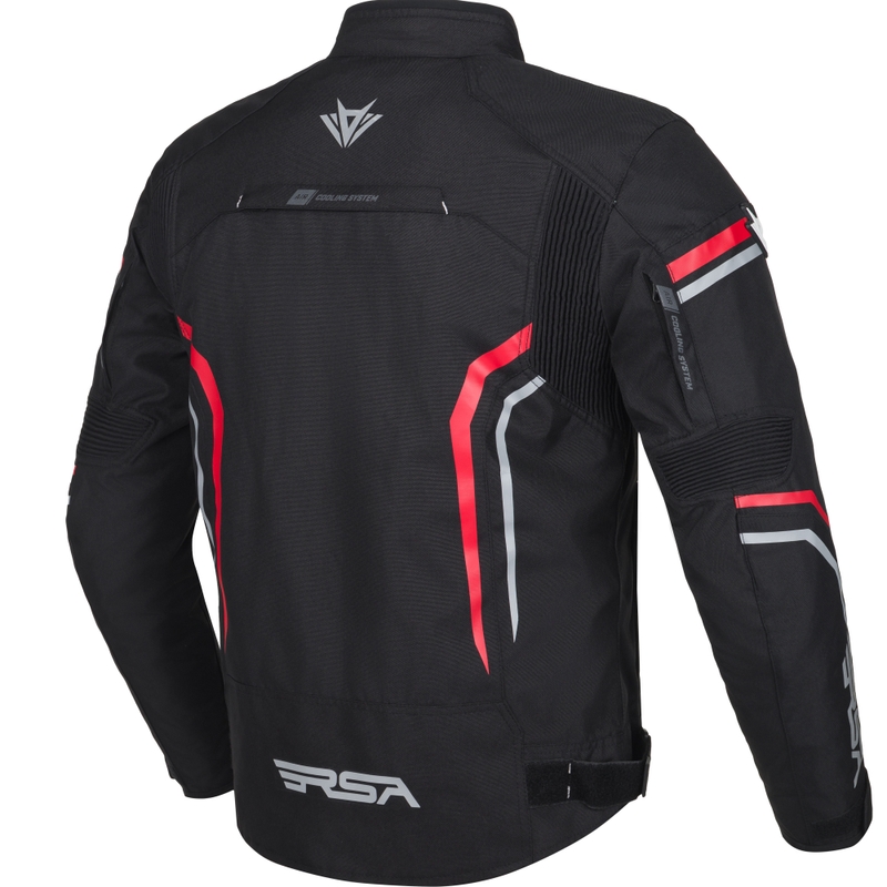 RSA Compact 2 motociklistička jakna crno-sivo-crvena
