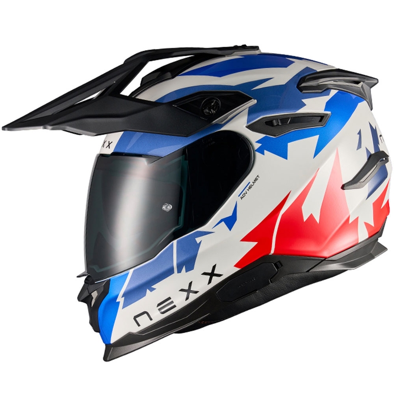 Enduro moto kaciga NEXX Y.TRAVL Primal plavo-crvena