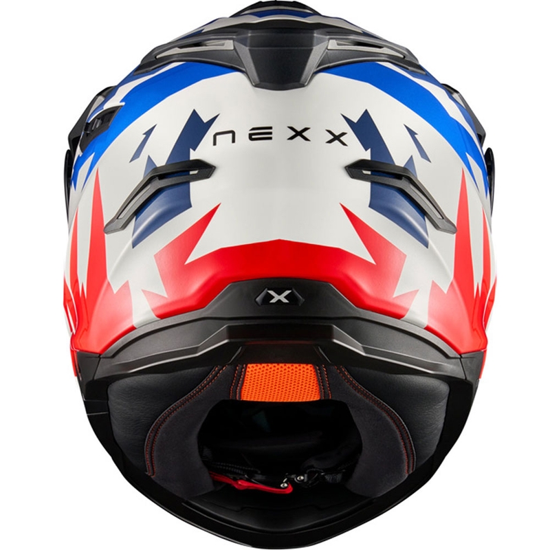 Enduro moto kaciga NEXX Y.TRAVL Primal plavo-crvena