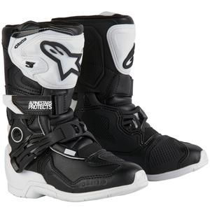 Alpinestars Tech 3S dječje motociklističke čizme bijelo-crne