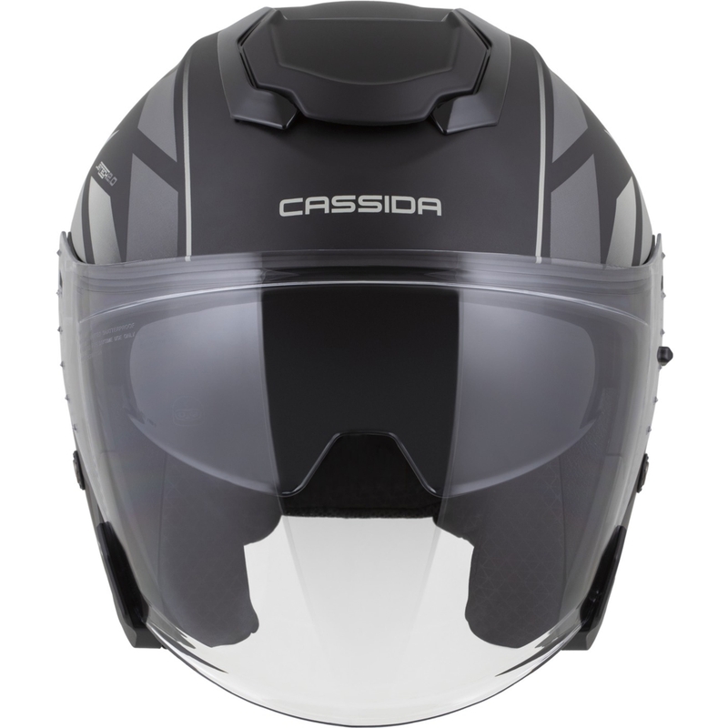 Cassida Jet Tech 2.0 RoTo otvorena motociklistička kaciga mat crno-sivo-bijela