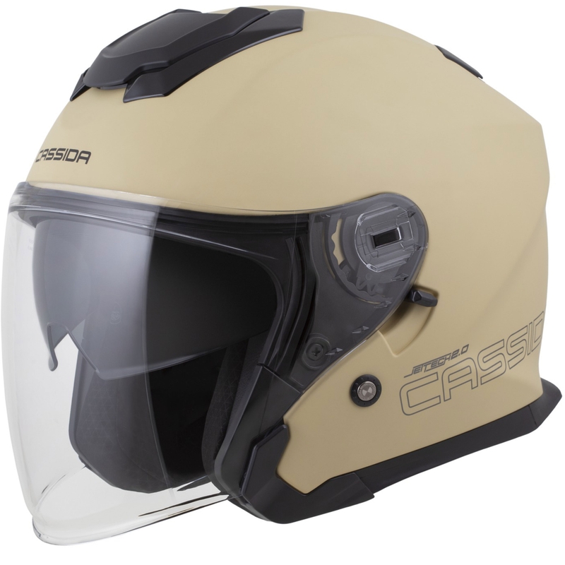 Cassida Jet Tech 2.0 RoTo otvorena motociklistička kaciga mat pijesak-crna-siva