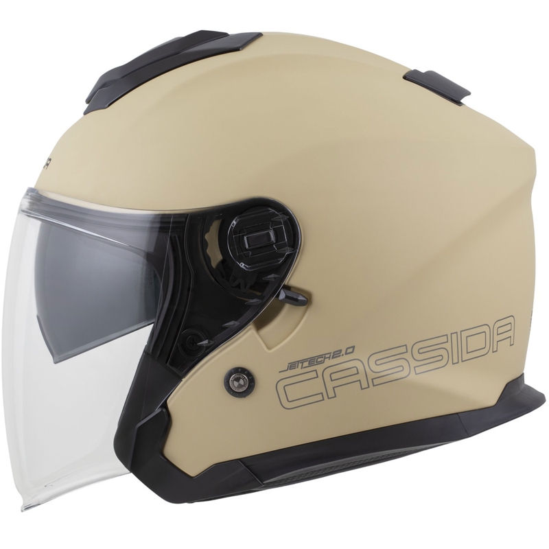 Cassida Jet Tech 2.0 RoTo otvorena motociklistička kaciga mat pijesak-crna-siva