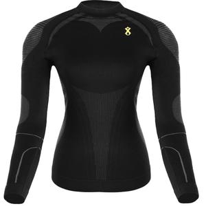 Ženska funkcionalna majica Rilax Mia crna - dugi rukav