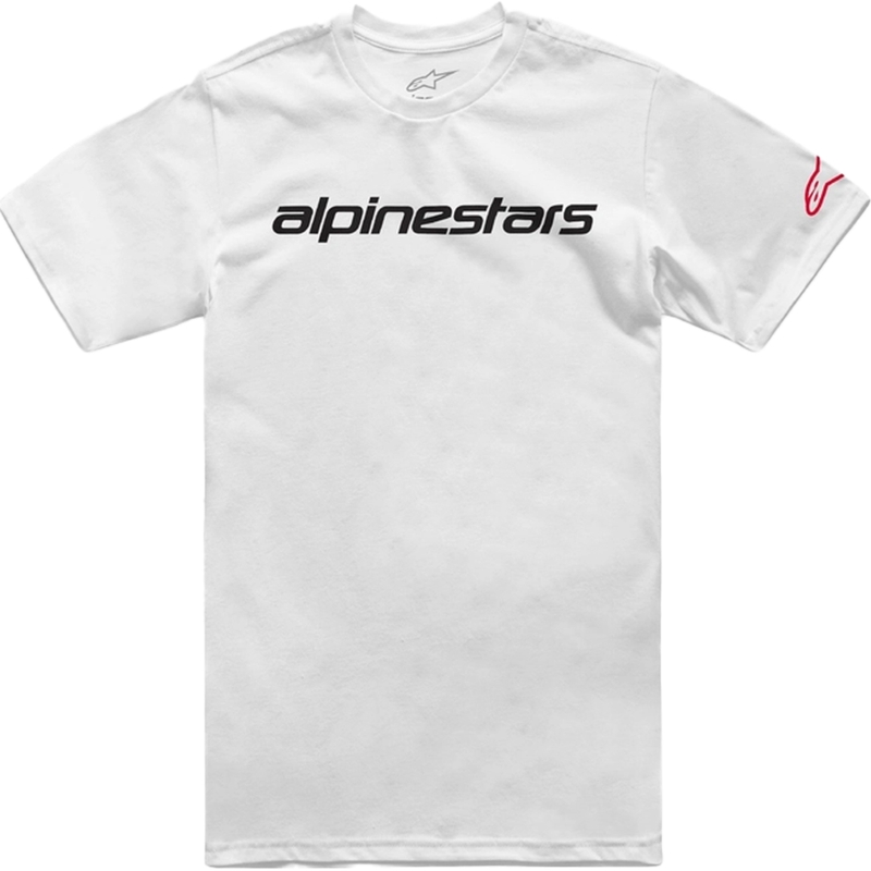 Alpinestars Linear Wordmark 2.0 CSF majica kratkih rukava bijelo-crveno-crna